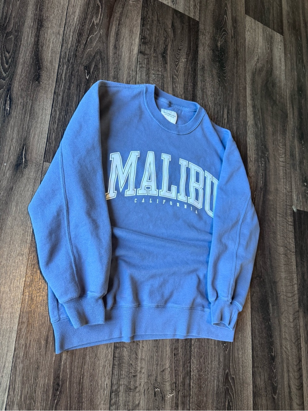 Abercrombie & Fitch Malibu Crewneck Sweatshirt - Light Blue